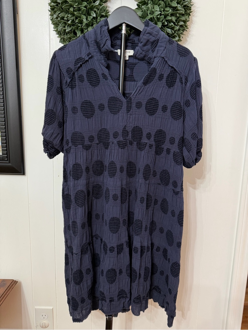 Umgee Navy Blue - tiered dress